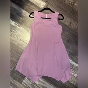 Sleeveless Midi Dress in Lavender Pink